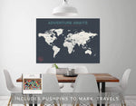 Load image into Gallery viewer, Pushpin World Travel Map
