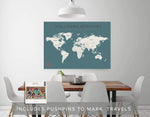 Load image into Gallery viewer, Pushpin World Travel Map
