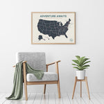 Load image into Gallery viewer, USA Pushpin Travel Map
