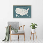 Load image into Gallery viewer, USA Pushpin Travel Map
