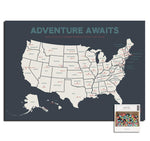 Load image into Gallery viewer, USA Pushpin Travel Map

