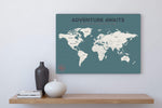 Load image into Gallery viewer, Pushpin World Travel Map
