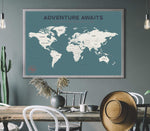 Load image into Gallery viewer, Pushpin World Travel Map
