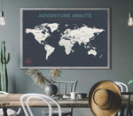 Load image into Gallery viewer, Pushpin World Travel Map
