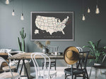 Load image into Gallery viewer, Vintage USA Pushpin Map
