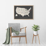 Load image into Gallery viewer, Vintage USA Pushpin Map

