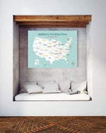 Load image into Gallery viewer, USA Pushpin Travel Map
