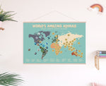 Load image into Gallery viewer, World's Amazing Animals Scratch Off Map
