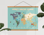 Load image into Gallery viewer, World's Amazing Animals Scratch Off Map
