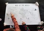 Load image into Gallery viewer, World Map Coloring Poster
