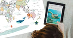 Load image into Gallery viewer, World Map Coloring Poster
